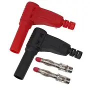 Plug Connector Banana Plug Workshop Plastic Copper DIY Male Right Angle