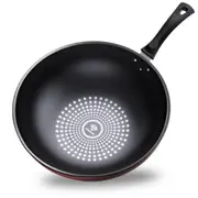 Pan Frying Pan, Non Stick Pan, Household Oil Fume Free Flat Bottomed Pan (34Cm, Uncovered)