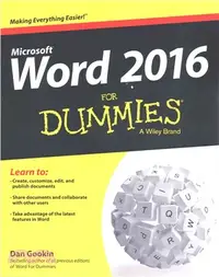 在飛比找三民網路書店優惠-Word 2016 For Dummies