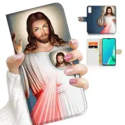 ( For Vivo Y20S ) Wallet Flip Case Cover AJ23204 God Jesus