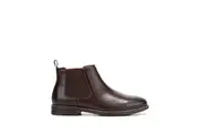 Hush Puppies Hanger Boots Mens Slip On Pull Shoes Leather Cognac Boot