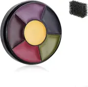 Mysense 6 Color Bruise Wheel Special Effects SFX Zombie Makeup Kit Halloween Professional Non Toxic Face Body Paint Oil Sfx Makeup Set with Sponge