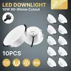 10W LED Ceiling Downlight 90mm Tri Colour CCT Non Dim CRI>83 IP44 >750lm SAA CE