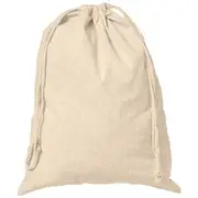 J.Burrows Calico Drawstring Bag 30 x 40cm Natural 10 Pack