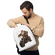 Minimalist Printed Backpack