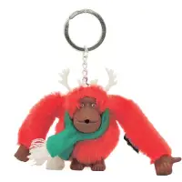 在飛比找博客來優惠-KIPLING 聖誕風猴子吊飾鑰匙圈-麋鹿