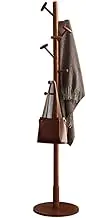 Solid Wood Coat Rack Tree-Shaped Coat Rack with Solid Base 7 Hooks for Bedroom Hallway Entrance Office Hats Coats Scarves Handbags Entryway Coat Rack
