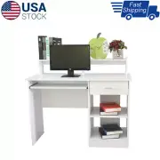 White General Style Modern E1 15MM Chipboard Computer Desk Office High Quality