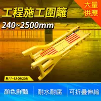 在飛比找PChome24h購物優惠-MIT-CF96250 工程施工圍籬//移動絕緣塑膠摺疊護欄