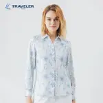 【TRAVELER 旅行者】24SS女款吸排抗UV長袖襯衫_241TR709(吸濕排汗/抗UV/襯衫)