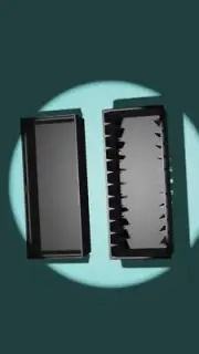 3DP XL Black Storage Box Holds 12x XL 10 oz Silver Bars In Airtight Capsules