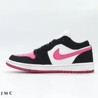 在飛比找Yahoo!奇摩拍賣優惠-AIR JORDAN 1 LOW 低筒 黑粉 休閒運動板鞋 