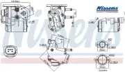 EGR GAS RECIRCULATION VALVE NIS98236 NISSENS I