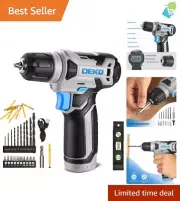 8V Cordless Drill Set with 42 Accessories and Keyless Chuck - Ultimate DIY Tool