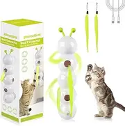 Whirlie Cat Toy, Smart Motion Cat Toy with Worm Design, Happy Luna Cat Toys for Hunting, Jumping, and Interactive Play Suitable for Indoor Wall, Door and Window Installation