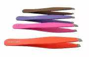 Austodex Professional heavyduty coated stainless steel eyebrow slanted tweezers