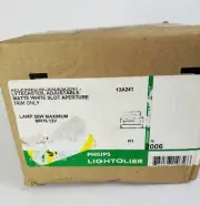 Recessed Incandescent Lytecaster Matte White Slot Aperture Trim Only- 2006