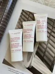 3 sealed tube lot CLARINS Gentle Refiner Exfoliating Cream Nat Microbeads=45ml