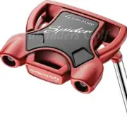 NEW! TaylorMade 2024 Spider Red #3 35" Slant-Neck Mallet Putter W/ HC