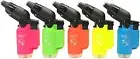 Eagle Torch Jet Refillable Lighter Neon Colors Lot of5 Plus 2 Butane Fuels 1.35