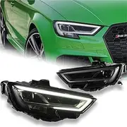 Car Lights Compatible With Audi A3 LED Headlight 2013-2019 A3 8V Head Lamp Projector Lens DRL Front Automotive Accessories(For 2013-2016 Xenon)