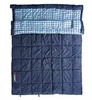 Caribee Safari Synthetic Sleeping Bag - Double - Navy