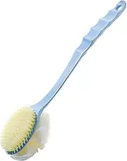 Back Scrubber for Shower Bath Body Brush, 2-Side Dual-Purpose Shower Pouf, Bath Brushback Scrubber for Skin Exfoliating Adults Body Spa Washing, Gentle Scrub Skin Exfoliation-Skin Health Brush (Green)
