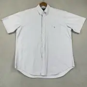 Polo Ralph Lauren Shirt Men’s Large Blue Blake Flesh Pony Short Sleeve Classic