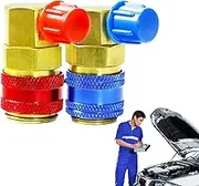 Air Conditioning Coupler Adapter, Connectors System Adapters Fittings, Versatile Conversion Fittings Precision Components Tools for Beginners Professionals Adults