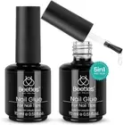 2 in 1 Nail Glue and Base Gel Kit for Acrylic Nails, 2PCS 15ML Super Strong Brus