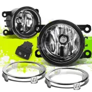 Factory Style Fog Lights+Bezel Covers+Switch for Honda Pilot 12-15 Chrome Pair (for: Honda)