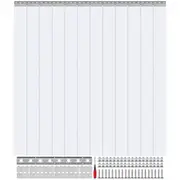 Clear PVC Strip Curtain for Temperature Control, 183x244 cm, Easy Install