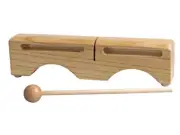 Mano Percussion Double Tone Woodblock Two In One Tone Block