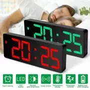 Alarm Clock LED-Display Digital Mirror Alarm Clock Battery/USB Alarm/Clock