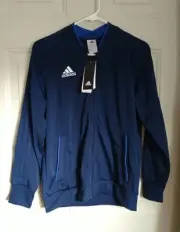 ADIDAS YOUTH NAVY TRACK JACKET, SIZE L (13-14YR)