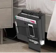 Bedside Caddy Bedside Storage Organizer College Dorm Room Bed Gray 7 Pocket Gray