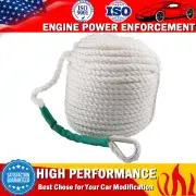 1/2" 100FT Twisted Three Strand Nylon Anchor Rope Braided Boat Line w/ Thimble