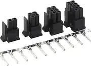 BIZOCA 10sets Micro-Fit 3.0 3.0mm Pitch Connector Double Row 2P 4P 6P 8P - 24Pin Mini 5559/43020 Housing Receptacle Terminals(Type 5,2x5P)