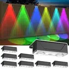 Solar Fence Lights Outdoor - Dusk to Dawn IP45 Waterproof Solar Garden Lights...