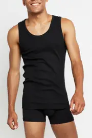 [Bonds] Bonds Men's Organic Cotton Chesty Top in Black Size: 2XL 2XL Black