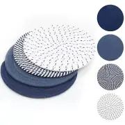 8 Inches Trivets for Hot Dishes, 4 Pieces Cotton Trivets Mats for Kitchen, Ho...