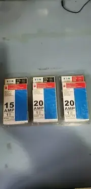 (1) Eaton BR120AFCS, (1) CH120AFCS and (1) Eaton BR115AFCS