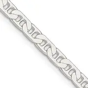 [JewelryWeb] 925 Sterling Silver Solid Polished 4.5mm Nautical Ship Mariner Anchor Chain Necklace Lobster Claw Jewelry Gifts for Women - Length Options: 41 46 51 56 61 66 76