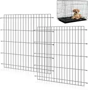 Tandefio 2 Pcs Dog Crate Divider Panel Metal Pets Divider Panel Dog Crate for Pets(48 Inches)