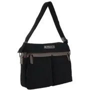 Police Rustic Canvas Messenger Business Bag for Men's - Black