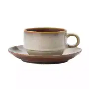 Oneida L6753066525 Rustic Sama 2 oz Two-Tone Porcelain Expresso Cup - 4 Doz