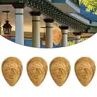 4pcs Hanging Fake Wasp For Nests Sturdy Paper Hornet Traps for Outdoor Spaces