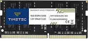 Timetec 16GB DDR4 3200MHz PC4-25600 Non-ECC Unbuffered 1.2V CL22 2Rx8 Dual Rank 260 Pin SODIMM Compatible with AMD and Intel Gaming Laptop Notebook PC Computer Memory RAM Module Upgrade (16GB)