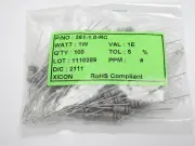 1000 Qty Xicon 261-1.0-RC Metal Oxide Resistors 1.0 Ohm 1W 1E 5%