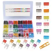 250PCS Blade Fuse Assortment Kit Car Truck Motorcycle Fuses Standard Mini Size